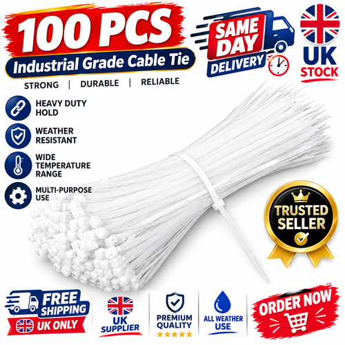 100 cable ties assorted mixed - cable,