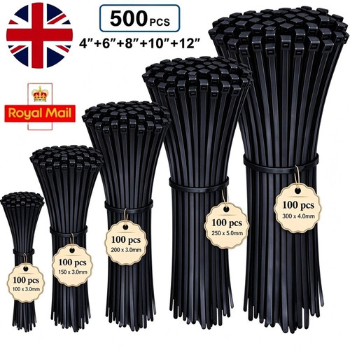 100 pack cable ties - 100,