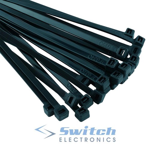 Black nylon cable - black, zip