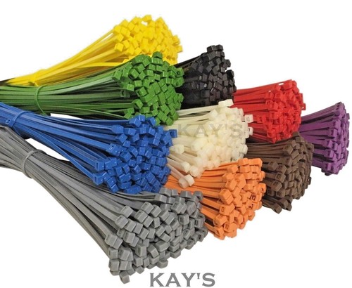 100pk cable ties zip - 100pk., red