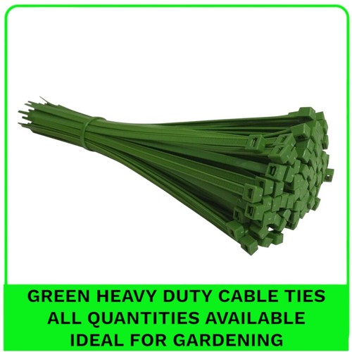 Green cable ties small - cable,