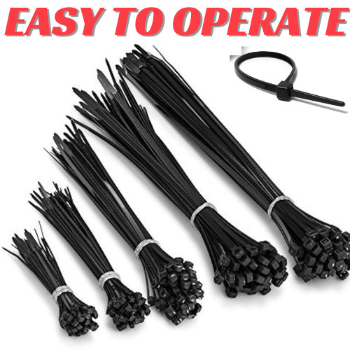 Black cable ties zip - ties, long
