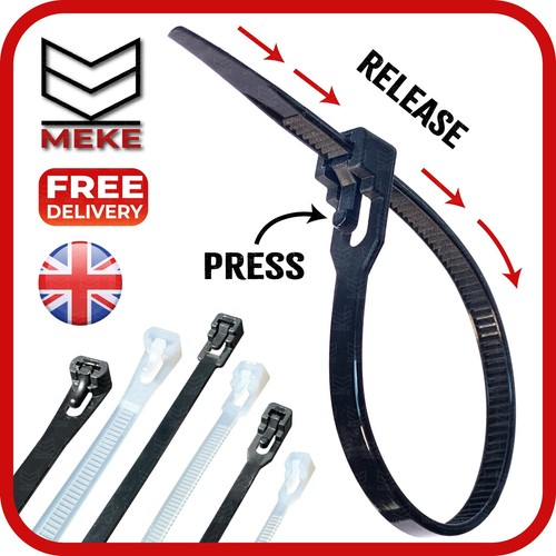 Releasable reusable cable - reusable,