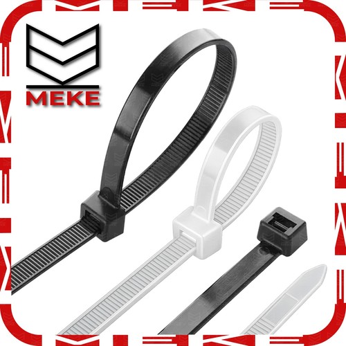 White black cable ties - black, zip