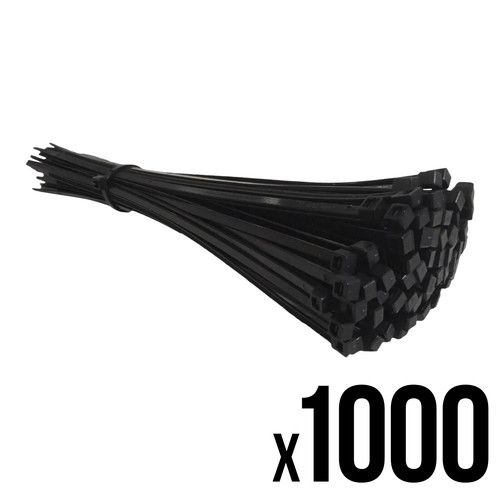 Black cable ties 300mmx4 - cable,