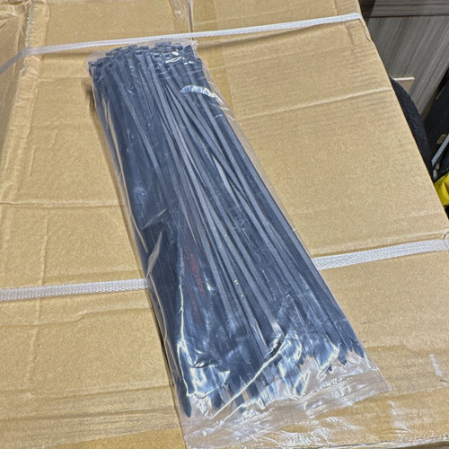 Black nylon cable ties - 300mm, x