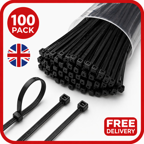 Black cable ties heavy duty - cable,