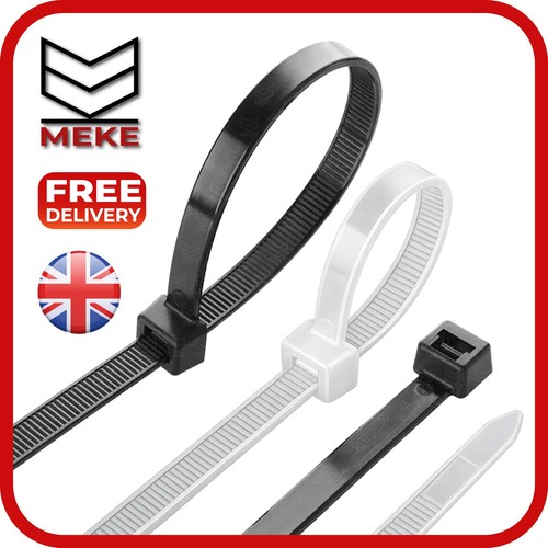 White black cable ties - white,