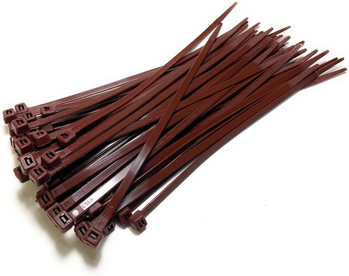Brown nylon cable ties 300mm - ties,
