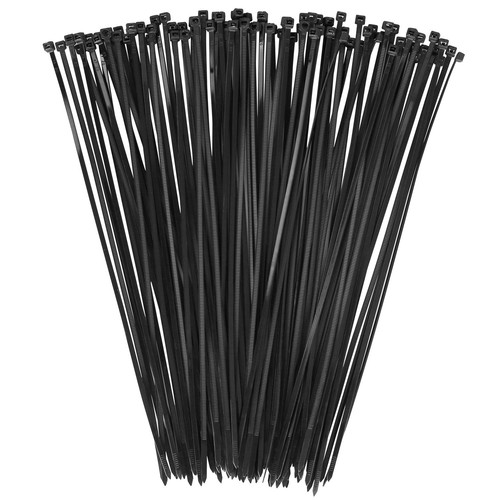 Cable ties black 100 - 100, zip