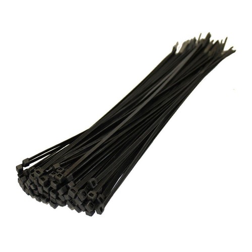 Strong black plastic cable - black,
