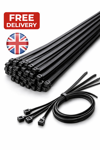 Black cable ties zip - ties, long